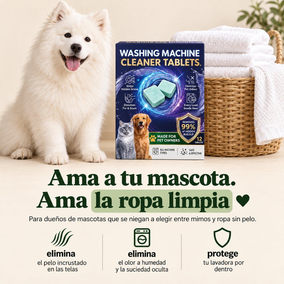 Nuvani — Limpiador de Lavadora para Mascotas